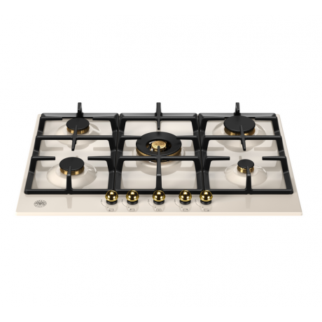 BERTAZZONI P75 5C HER AG Εστία Αερίου Αυτόνομη 75cm Μπεζ